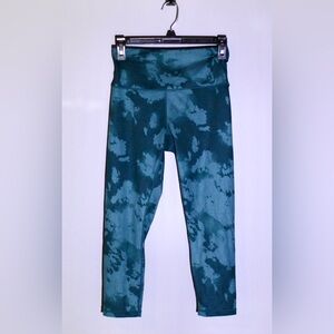 Balance Collection Teal Tie-Dye Workout Leggings